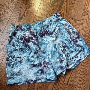 Lululemon Athletica Blue and White Athletic Shorts